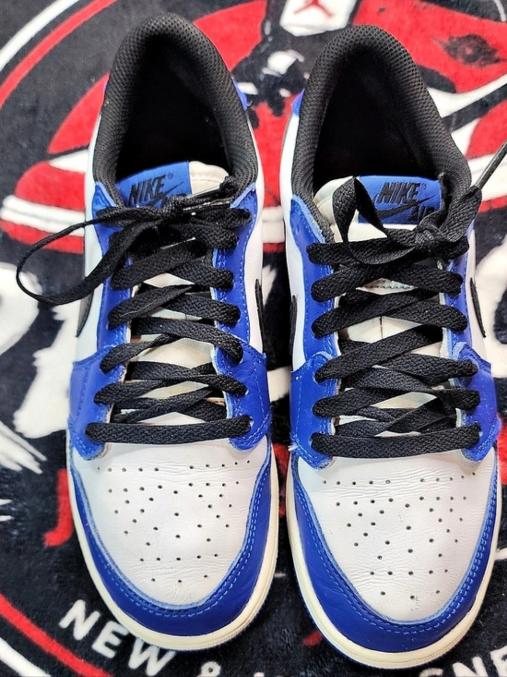 Nike Air Jordan 1 Retro Low OG Blue & White Sneakers US 6